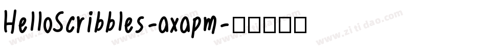 HelloScribbles-axapm字体转换