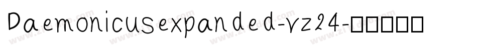 Daemonicusexpanded-vz24字体转换