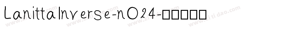 LanittaInverse-nO24字体转换