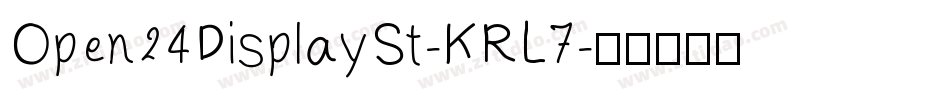 Open24DisplaySt-KRL7字体转换