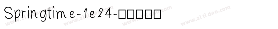 Springtime-1e24字体转换