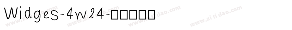 Widges-4w24字体转换