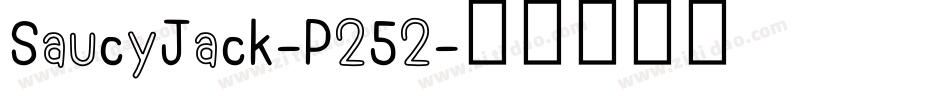 SaucyJack-P252字体转换