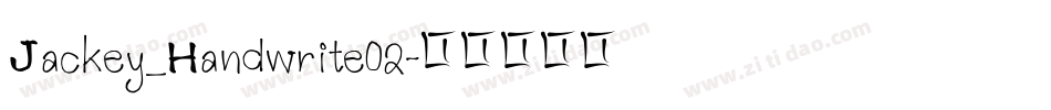 Jackey_Handwrite02字体转换
