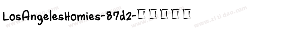 LosAngelesHomies-87d2字体转换