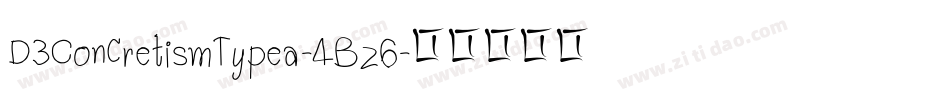 D3ConcretismTypea-4Bz6字体转换