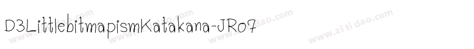 D3LittlebitmapismKatakana-JRo7字体转换