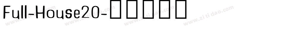Full-House20字体转换