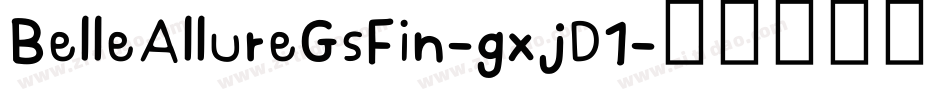BelleAllureGsFin-gxjD1字体转换