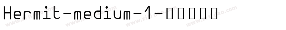 Hermit-medium-1字体转换
