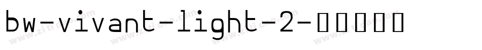 bw-vivant-light-2字体转换