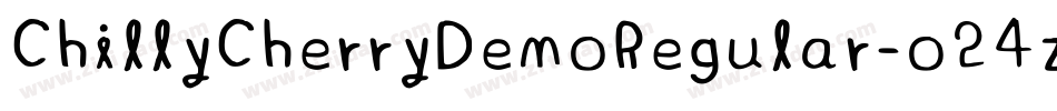 ChillyCherryDemoRegular-o24z字体转换