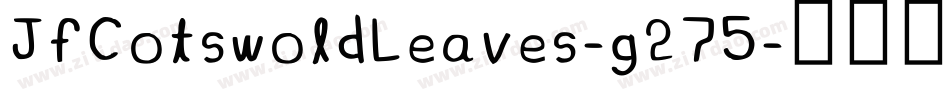 JfCotswoldLeaves-g275字体转换