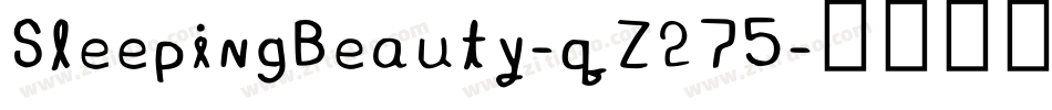 SleepingBeauty-qZ275字体转换
