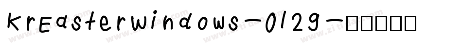 KrEasterWindows-0l29字体转换