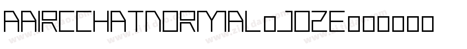 AaircchatNormal-JO2E字体转换
