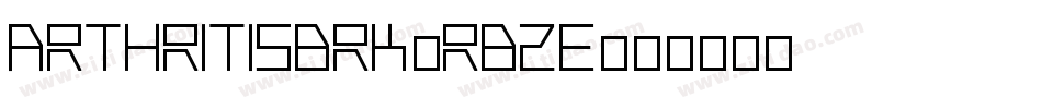 ArthritisBrk-RB2e字体转换