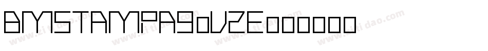 BmStampA9-V2e字体转换