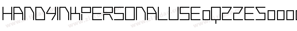 HandyinkPersonaluse-qZ2e5字体转换