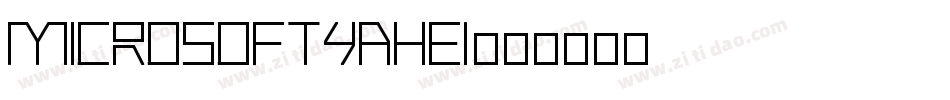 MicrosoftYaHei字体转换