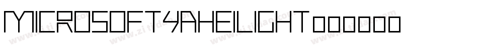 MicrosoftYaHeiLight字体转换