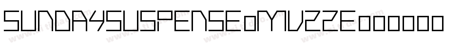 SundaySuspense-MVZ2e字体转换