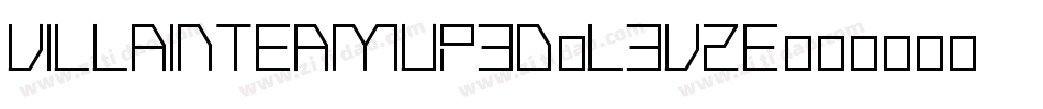 VillainTeamUp3D-L3V2E字体转换