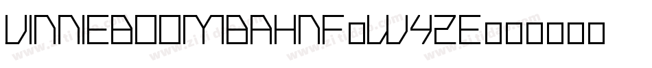 VinnieBoombahNf-WY2E字体转换