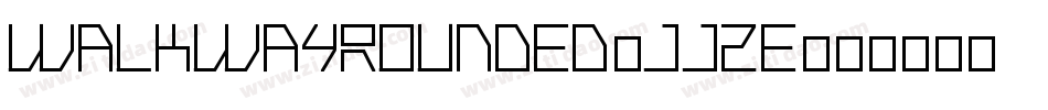 WalkwayRounded-JJ2E字体转换