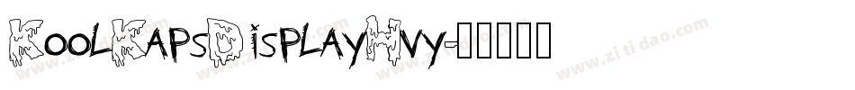 KoolKapsDisplayHvy字体转换