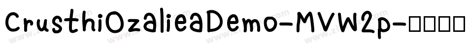 CrusthiOzalieaDemo-MVW2p字体转换