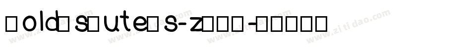 BoldAsCuteAs-zOXD字体转换