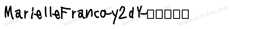 MarielleFranco-y2dY字体转换