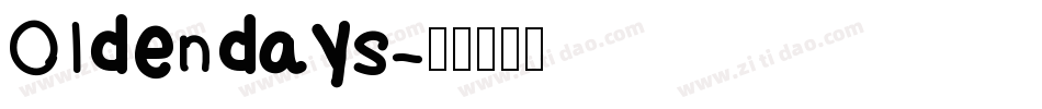 Oldendays字体转换