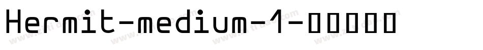 Hermit-medium-1字体转换