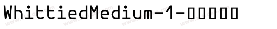 WhittiedMedium-1字体转换
