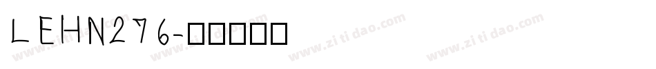 LEHN276字体转换