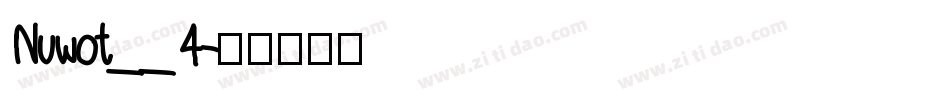 Nuwot__4字体转换