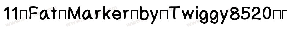 11_Fat_Marker_by_Twiggy8520字体转换