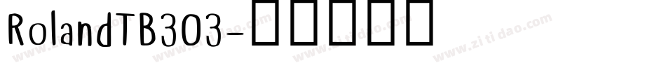 RolandTB303字体转换