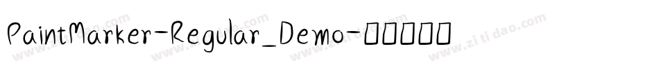 PaintMarker-Regular_Demo字体转换