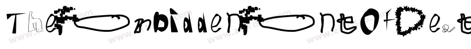 TheForbiddenFontOfDeath-q32字体转换