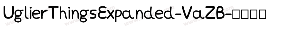 UglierThingsExpanded-VaZB字体转换