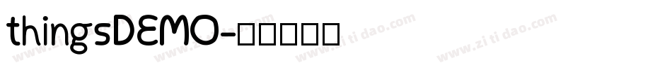 thingsDEMO字体转换