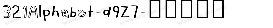 321Alphabet-d9Z7字体转换