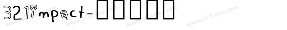 321impact字体转换