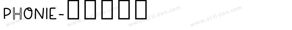 PHONIE字体转换