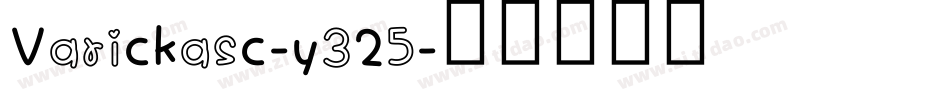 Varickasc-y325字体转换