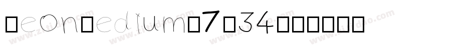 BeonMedium-7Z34字体转换