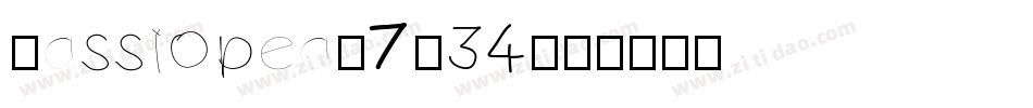 Cassiopea-7K34字体转换